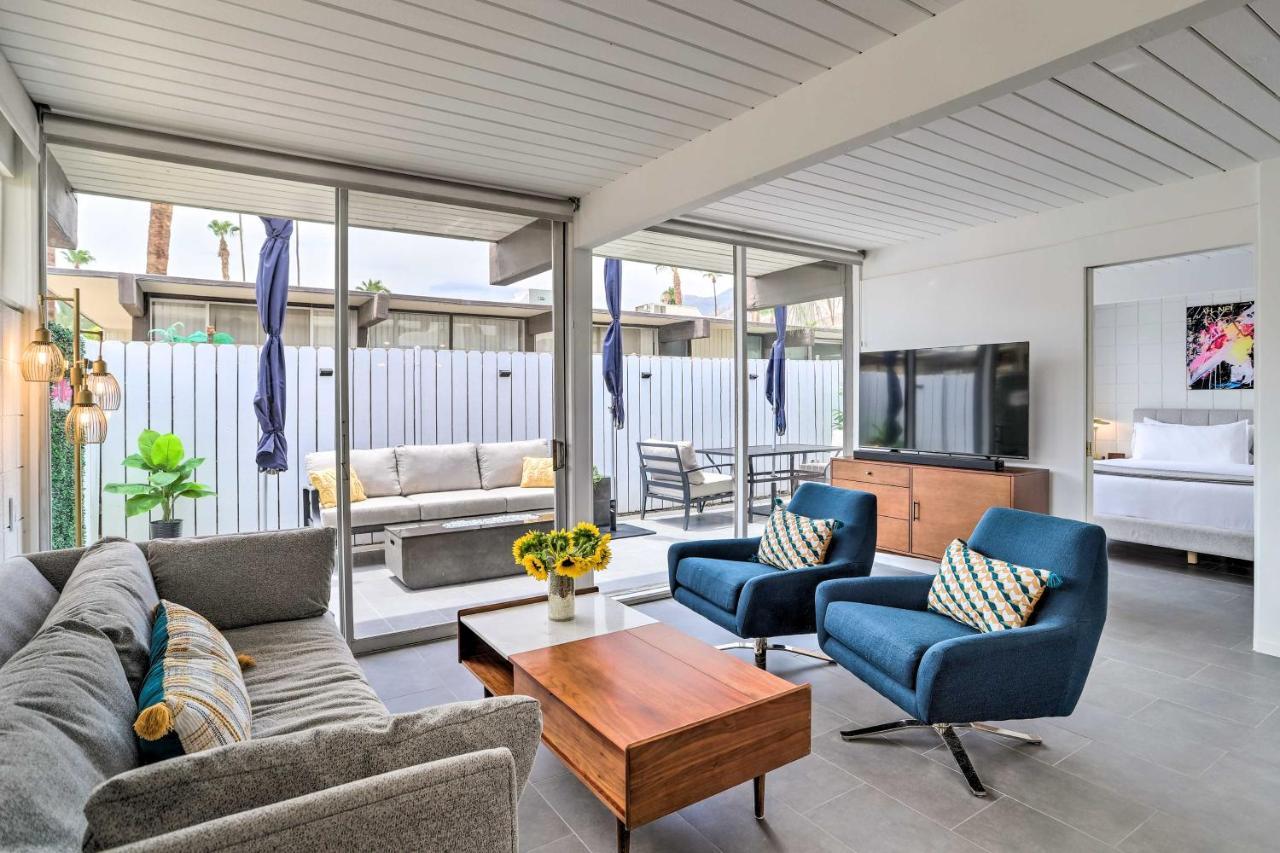 Mid-Century Palm Springs Bungalow With Patio! Exterior photo